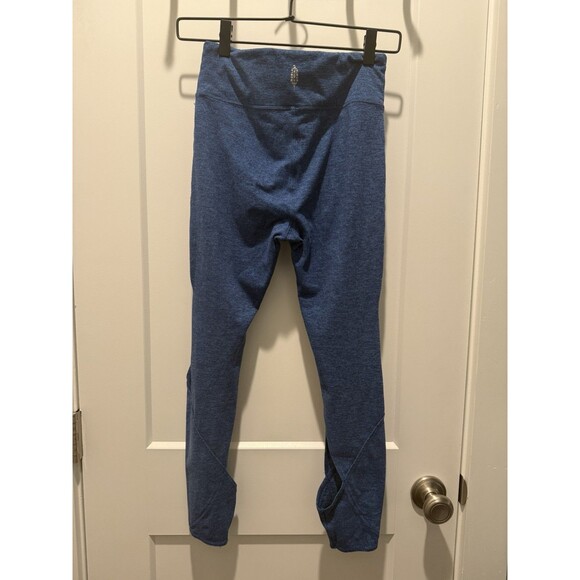 Free People Movement Halo Cutout Leggings Women's Medium Blue Yoga Activewear - Picture 4 of 6